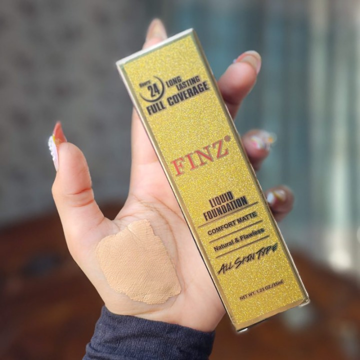 FINZ 24 Hours Long Lasting Full Coverage Liquid Foundation - Image 3