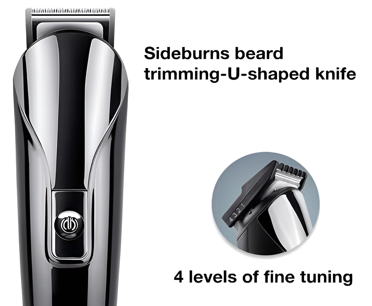SHIINON SH-1711, Face, Hair and Body - Multi Grooming Kit sh 1711 Hair Trimmer, Beard Trimmer, Ear & Nose Trimmer Head Shaver Full Body Grooming Kit (random color) - Image 3