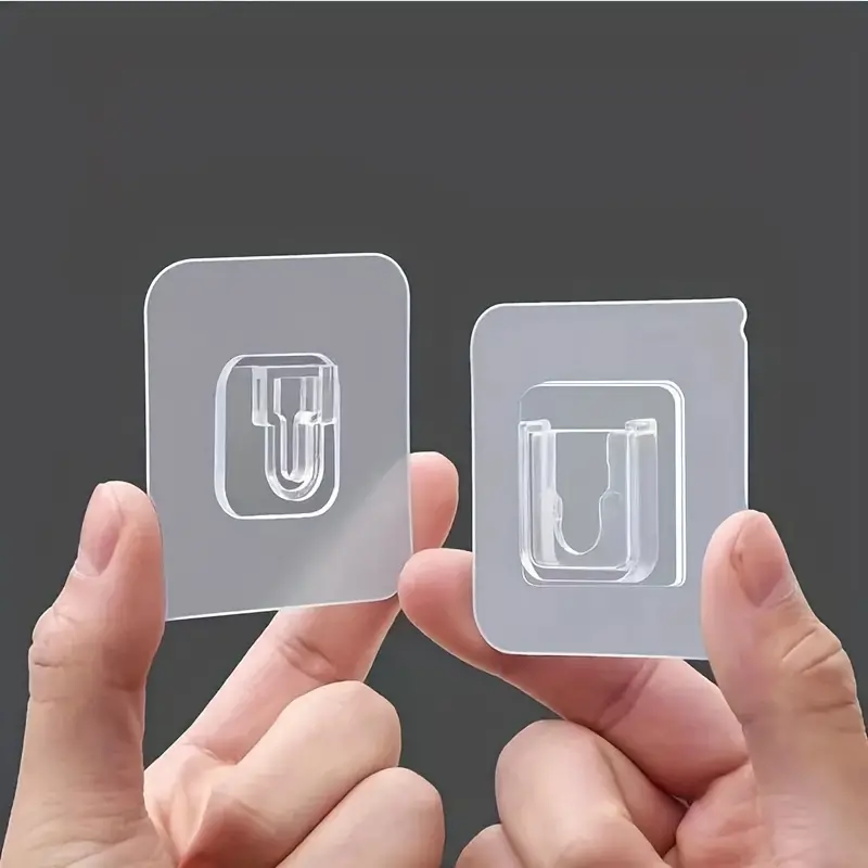 Transparent Double Sided Adhesive Hooks for Bathroom Kitchen Office Hanging - Image 4