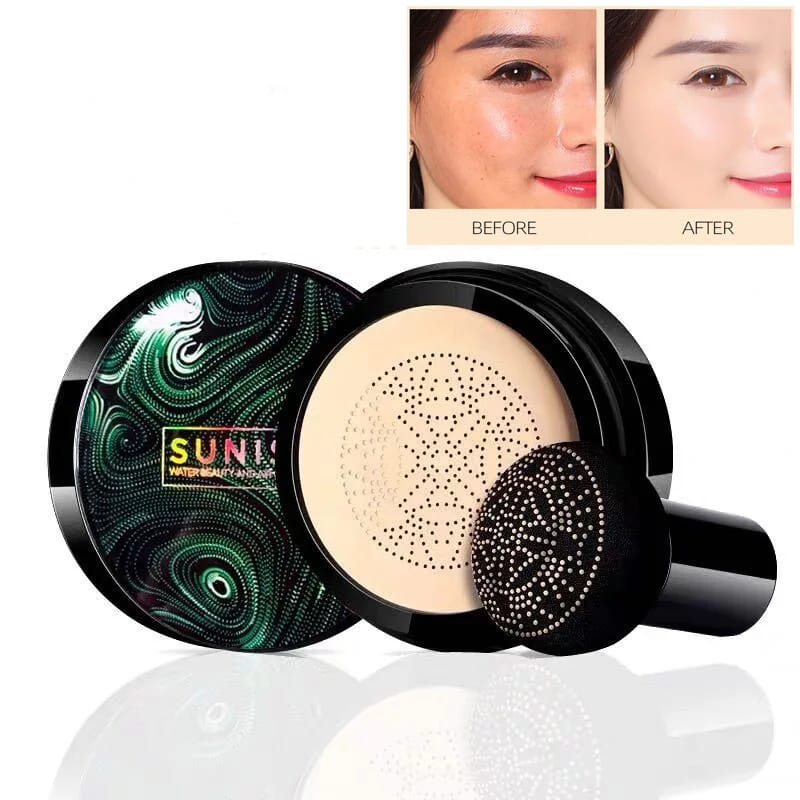 Sunisa Foundation Base 20g Waterproof Mushroom Head Air Cushion BB Cream Nude Liquid Foundations (with yanqina 36H liner ) - Image 3