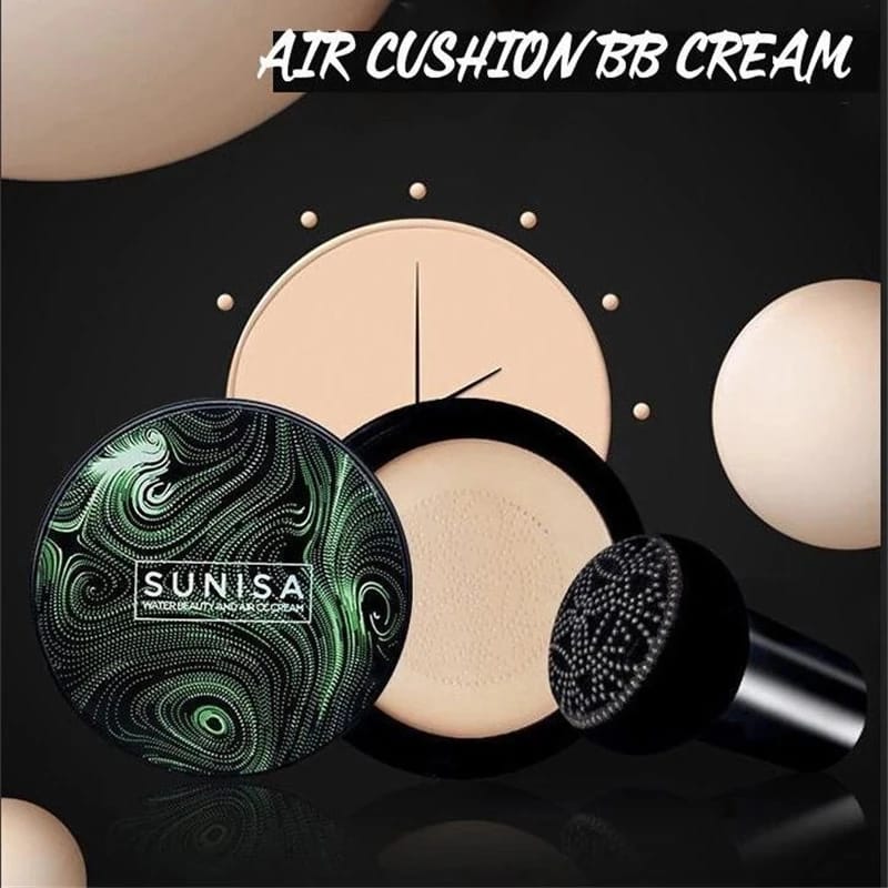 Sunisa Foundation Base 20g Waterproof Mushroom Head Air Cushion BB Cream Nude Liquid Foundations (with yanqina 36H liner ) - Image 5