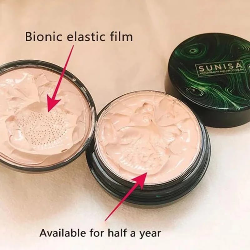 Sunisa Foundation Base 20g Waterproof Mushroom Head Air Cushion BB Cream Nude Liquid Foundations (with yanqina 36H liner ) - Image 4