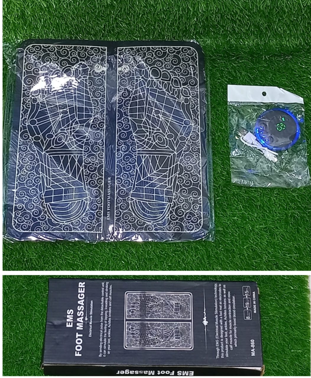 EMS Foot Massager Mat Electric USB Charging Smart Display Tens Acupuncture Feet Cushion Blood Circulation Pad Health Care Home - Image 2