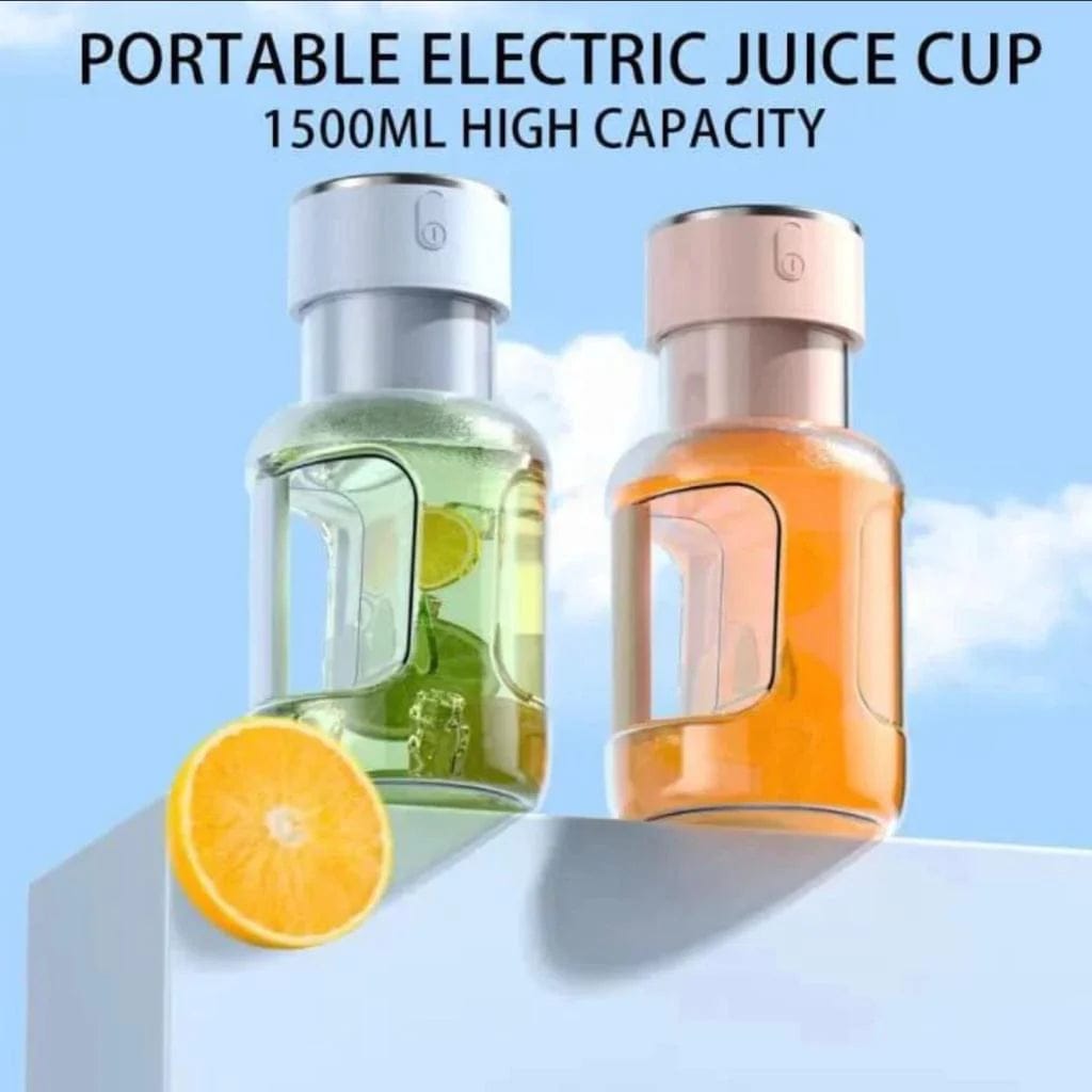1600ml Portable Electric Rechargeable Cordless Barrel Juicer (Random Color) - Image 8