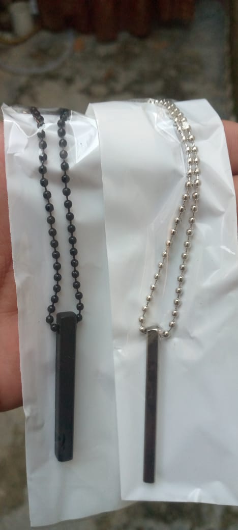 Boys Bar Necklace Pack Of 2 Materials Stainless Steel - Image 2