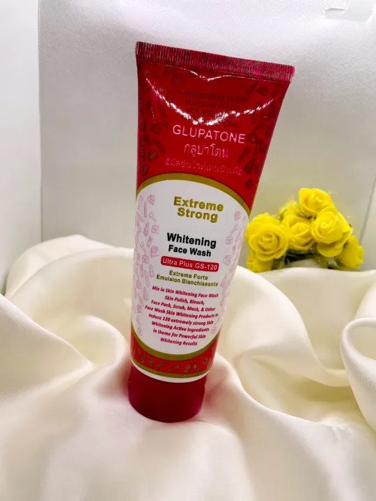 Glupatone Whitening Face Wash GS 120 - Extreme Strong Powerful Whitening for Clear Skin 100ml - Image 8