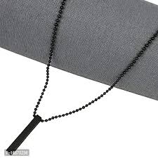 Pack Of 2 Boys Bar Necklace Materials Stainless Steel - Image 3