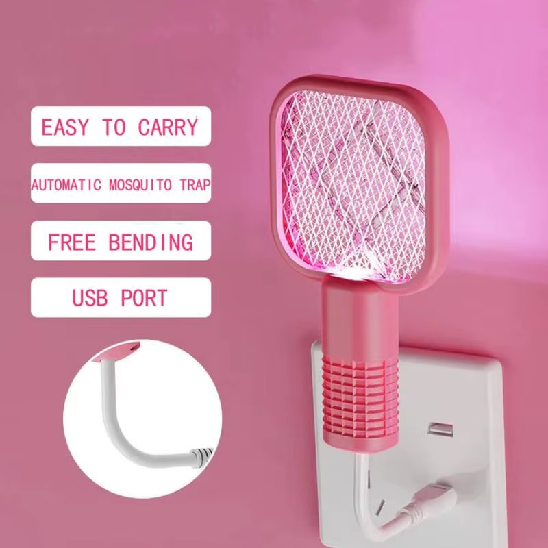 Mini USB Rechargeable Mosquito Racket with UV Light – Portable Electric Bug Zapper & Fly Swatter for Indoor/Outdoor Use, Home, Office, Travel & Camping - Image 7