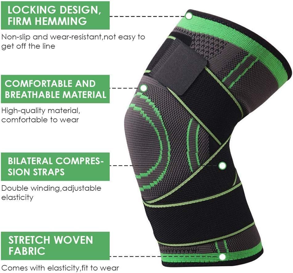 Knee Support Band For Pressure Weaving With 3D Weave Protection Against Injury Pressure Adjustable Knee Support For Men And Women (1 pc) - Image 4
