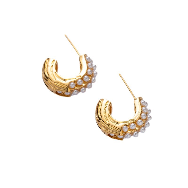 ZJX-169 Pearl Bali – Elegant Korean Style Earrings, Stylish Fashion Jewellery for Women - Image 4