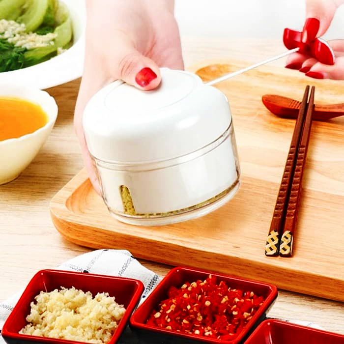 (pack of 2 ) Combo deal Garlic Tool + Mini Chopper Grinding Crusher Chopper Kitchen Gadget - Image 2