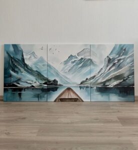 3pcs Peace Design Stickytiles Frames Providing Modern Style Elegant Look Artistic Appearance
