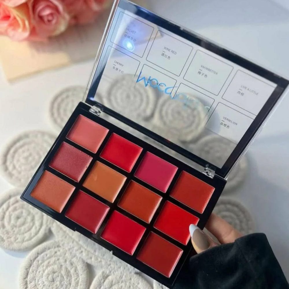 Mocallure 12-Color Lip Palette / Long-Lasting Professional Lip Kit For Every Mood - Image 3