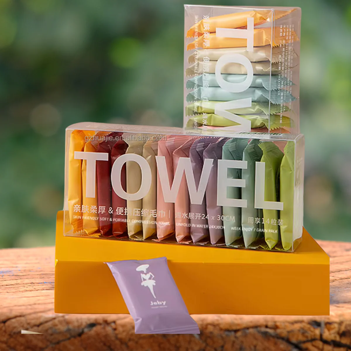 Disposable Washcloths | 14 pcs/box | Portable Travel Towels | Thickened Compressed Face & Beauty Square Towels - Image 4