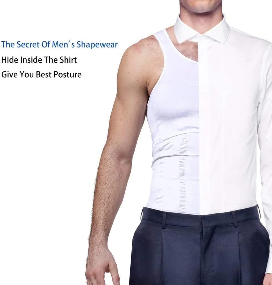 Men Body Shaper Slimming Vest Instead Slim - Apparel Product Designed For Body Shaping And Daily Wear Routine - Image 3