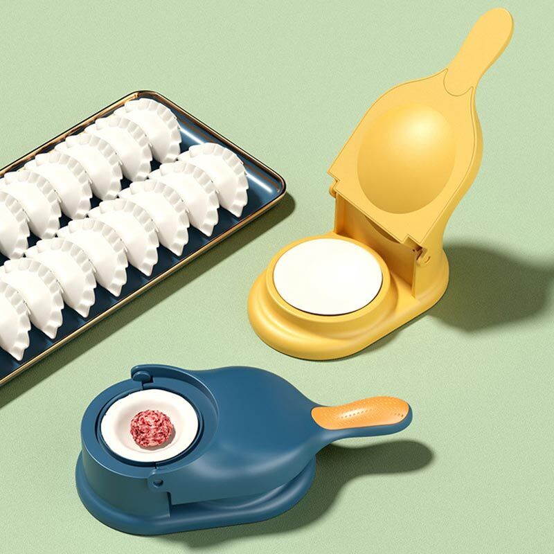 2-in-1 Dumpling Wrapper Tool Food Grade Manual Dumpling Wrapper Mold Labor-Saving Baking Pastry Home Kitchen Gadget (Random Color) (with box) - Image 3