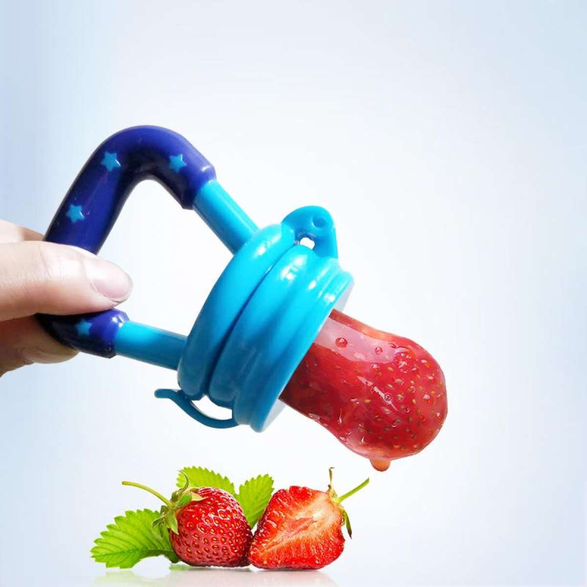 Food Pacifier + Feeder Spoon / Fresh Fruit Food Baby , Feeding Safe Fruit Feeder - Random Color - Image 4