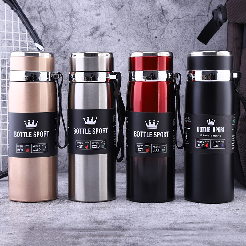 Slim Stainless Steel Water Bottle Premium Quality Long Lasting Insulation Leakproof Design For Hot And Cold Drinks | Random Color