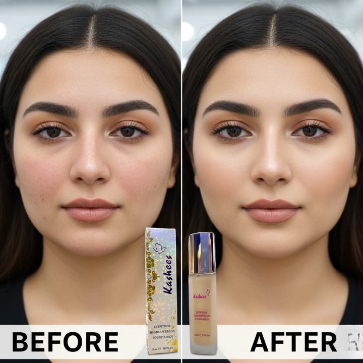 Kashee’s 24 Hrs High Coverage Foundation 20ml | Long Lasting Matte Finish | Lightweight Full Coverage Liquid Foundation For Flawless Skin - Image 3