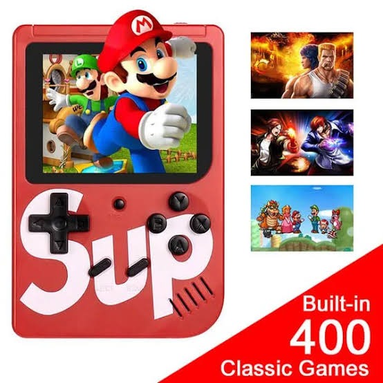SUP Player Game Console | 400 in 1 Handheld Retro | 3" LCD Screen | Rechargeable Battery | TV Compatible (Random Colour) - Image 3