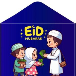 Eidi Envelope Pack of 8 – Premium Festive Cash Gift Envelopes for Eid