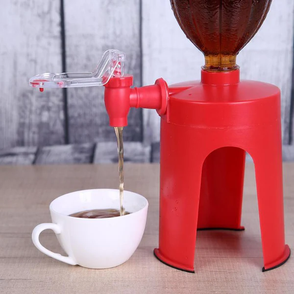 Cold Drink Dispenser Stand with Tap | Bottle Beverage Dispenser Stand with Tap/Plastic Bottle Dispenser Fountain for Cold Drink & Fizz Saver | Party Bar Buffet Dispenser for Home,Picnic - Image 4