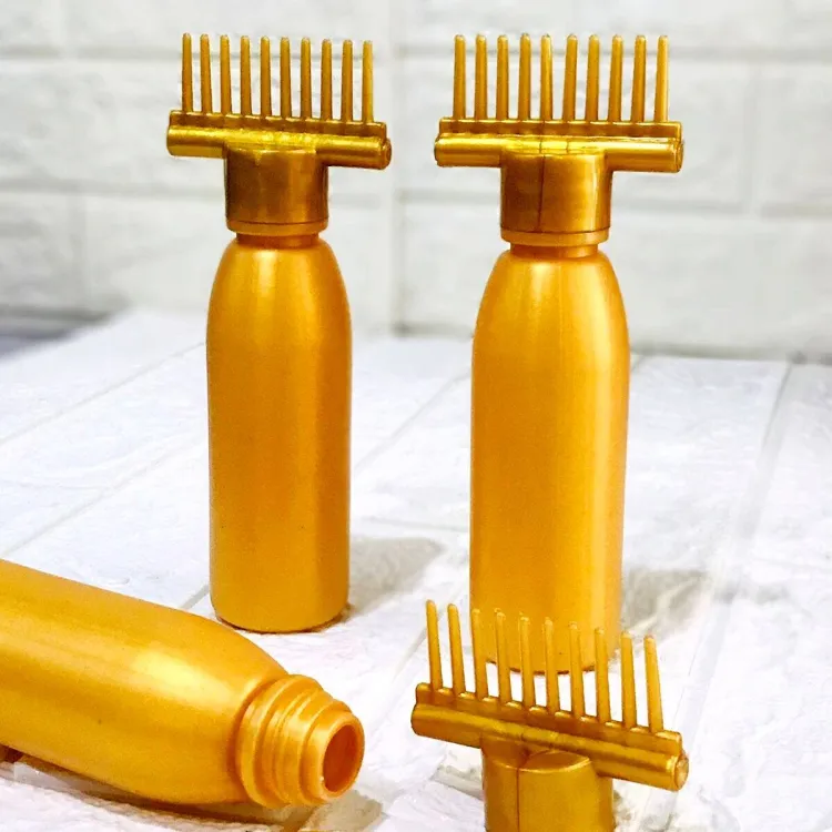 Hair Oil Applicator Bottle, Root oiling Comb bottle for Hair Coloring, Shampoo, Oiling, Dye, and Scalp Treatment for home & commercial (Empty Bottle) - Image 4