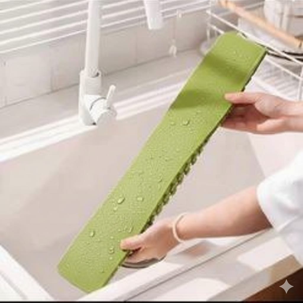 Silicone Sink Splash Guard for Kitchen – Adjustable Water Barrier - Image 3