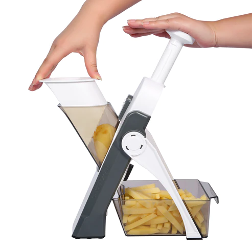 Mandoline Vegetable Cutter Slicer Chopper | Multi-function Cutter Vertical Vegetable Cutter Kitchen Shredder Grater single blade (random color) - Image 3