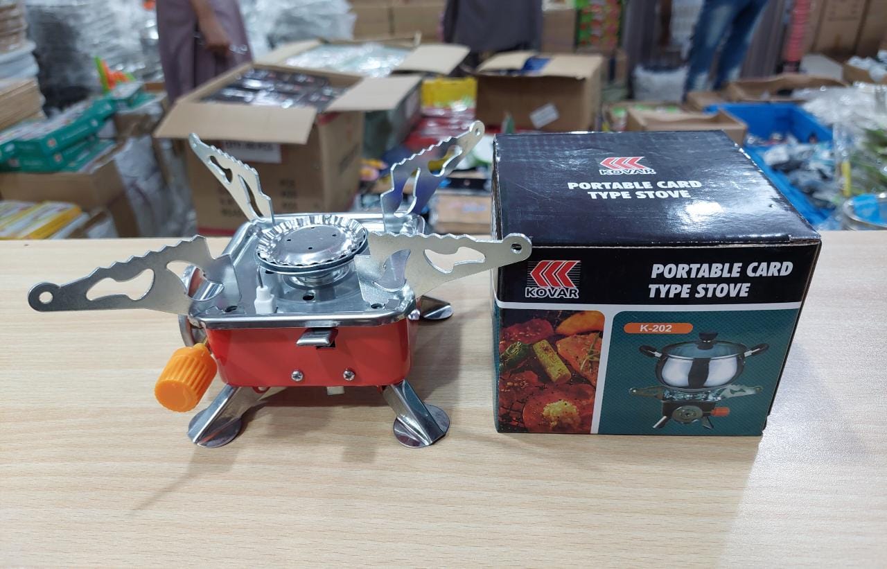 Mini Portable Square Stove for Backpacking Hiking Windproof Burner Camping Stove Foldable Stove for Outdoor picnic (without gas bottle) - Image 5