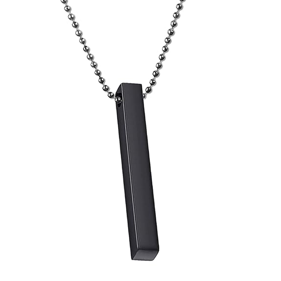 Boys Bar Necklace Pack Of 2 Materials Stainless Steel - Image 3