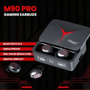 M90 Pro TWS Wireless Earbuds – Premium Bluetooth Earphones with LED Digital Display