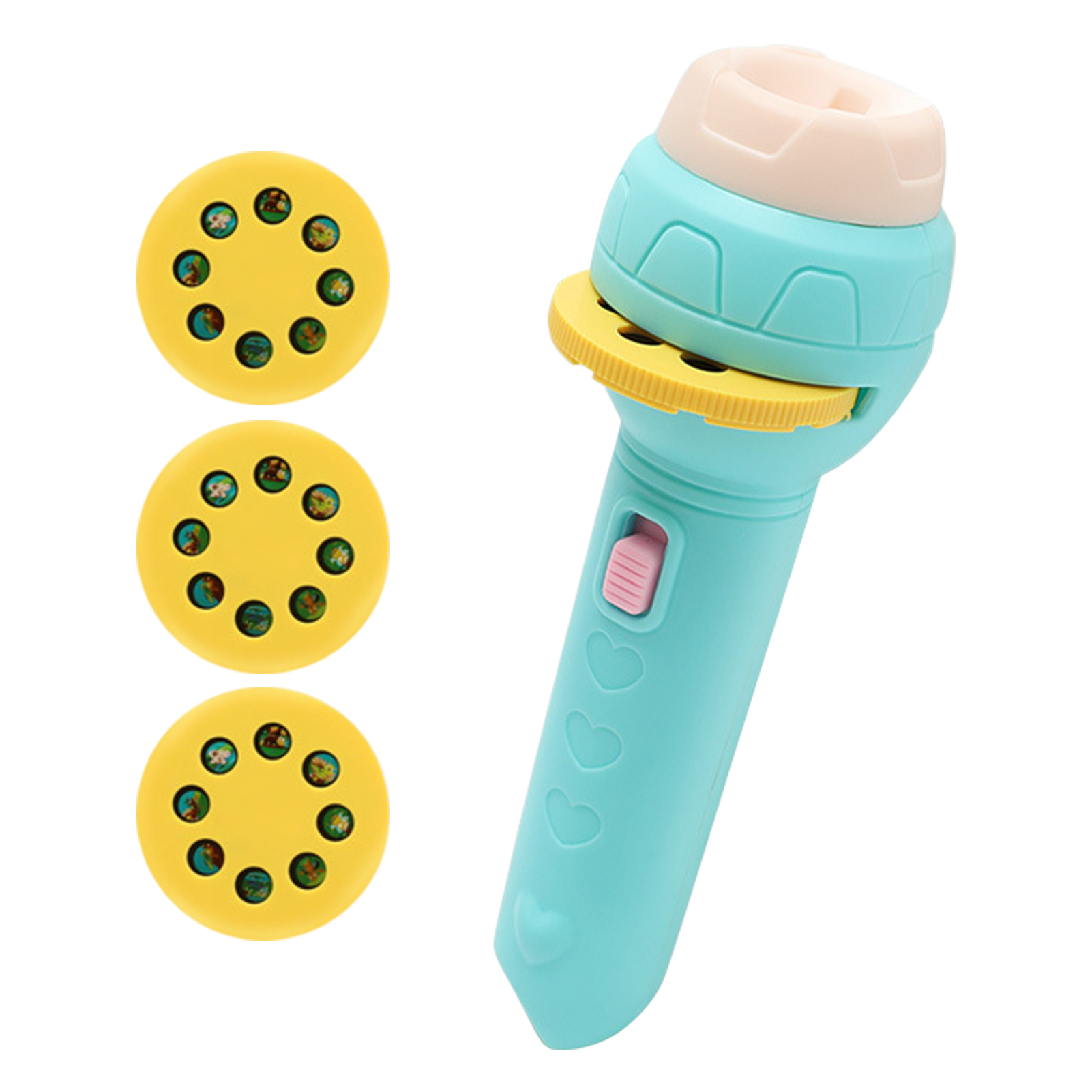 Children’s Slide Projector Torch With 1 Reels Slide | Dinosaur & Animal Patterns | Bedtime Night Light | Educational Toy - Image 3