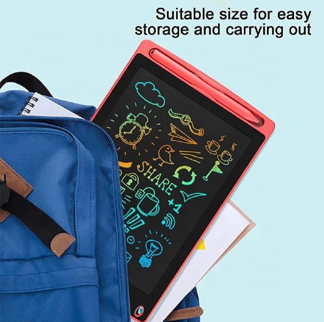 LCD Writing Tablet, Drawing Pads For Kids 8.5 Inch Colorful Lines Doodle Scribble Boards Educational Toys (Random Color) - Image 3