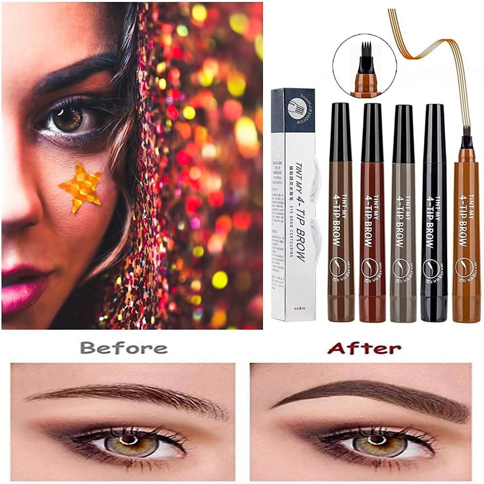 Mecow Liquid Eyebrow Pencil 24 Hours Waterproof Liquid Eyebrow Pen - Image 5