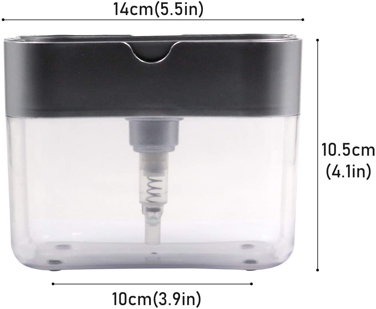 2-in-1 Multi-function Dishwashing Liquid Box Soap Pump Dispenser For Dish Soap And (without sponge) - Each - Image 3