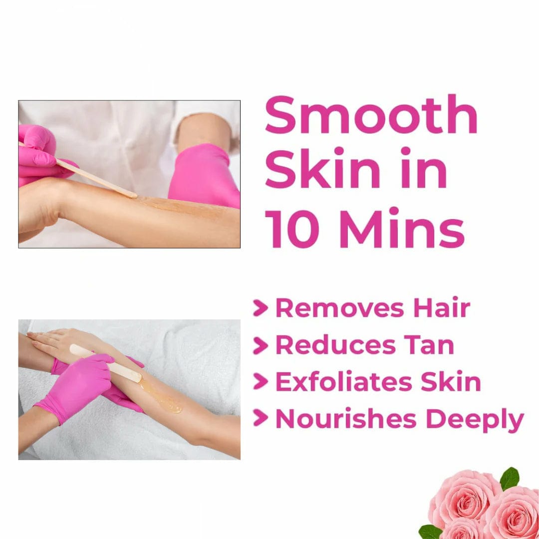 Meeoow Club 10 Min Painless Body Wax Orange Hair Removal Powder for Women - Image 4