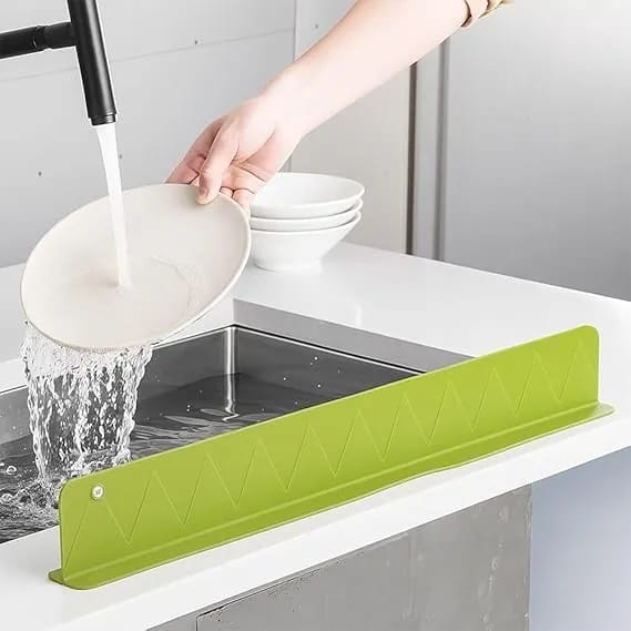 Silicone Sink Splash Guard for Kitchen – Adjustable Water Barrier - Image 2