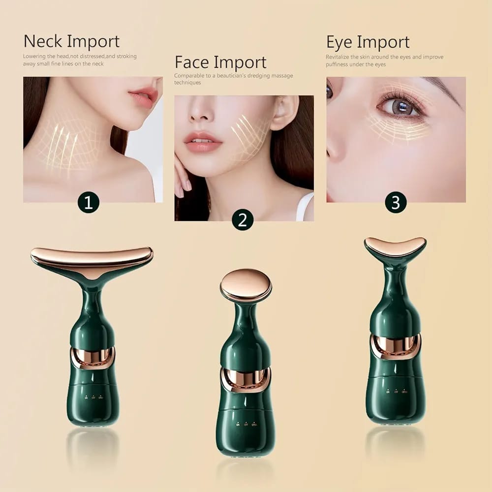 3-in-1 Face Slimming & Uplift Wand – Thermal & Vibration Beauty Massager for Face and Neck - Image 4