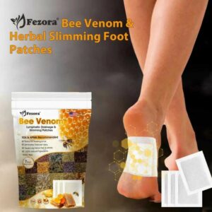 10 Pcs Bee Venom Detoxing Foot Patch - Natural Herbal Cleansing Adhesive Pads For Foot Care Wellness Relaxation And Revitalization Support