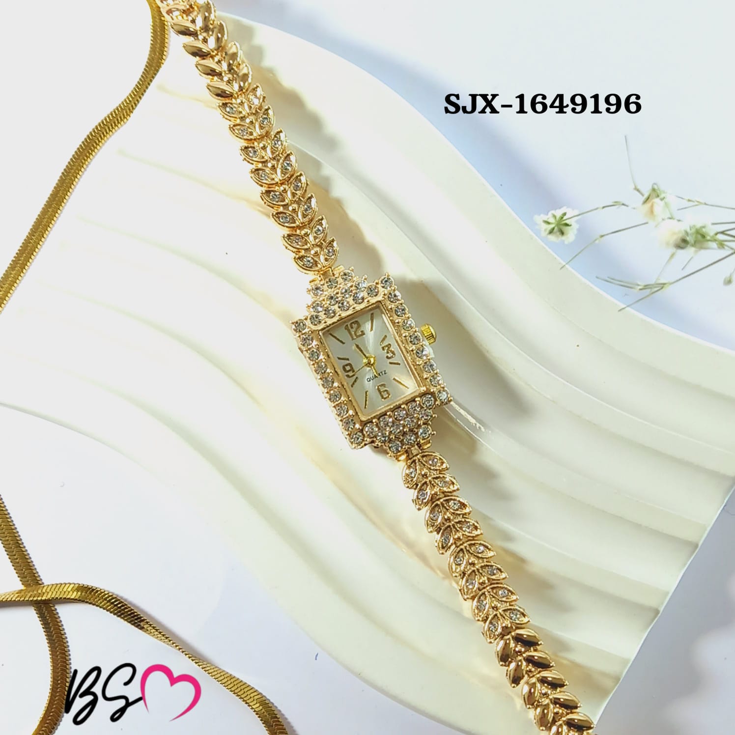 Elegance Imported Korean Shape Trending Leaf Watch for Women - Image 2