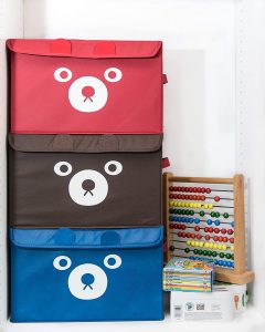 1 Pc Panda Design Folding Storage Bins Quilt Basket Kid Toys Organizer Storage Boxes Cabinet Wardrobe Storage Bag (random Color) - Image 2