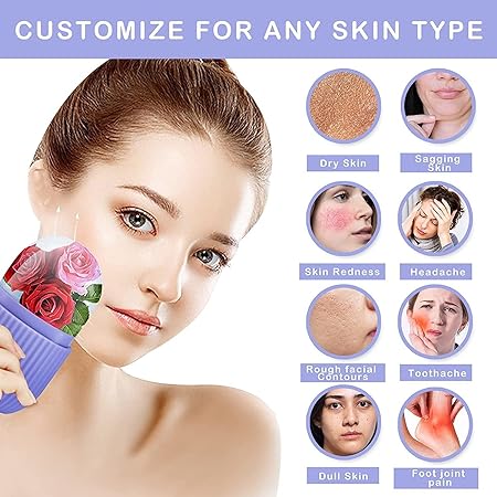 Reusable Facial Ice Roller for Face | Enhance Skin Glow Shrink &Tighten Pores (random color) - Image 3
