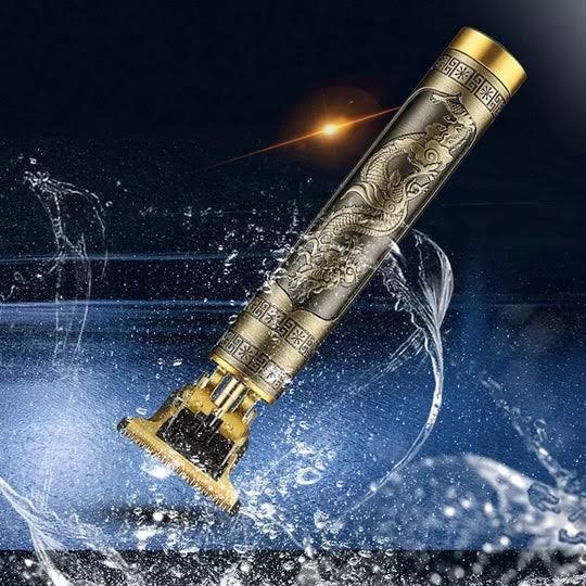 T9 Trimmer - Vintage T9 Gold Hair Trimmer - Premium Body Dragon Shape T9 Hair Trimmer Plastic Body - Image 3