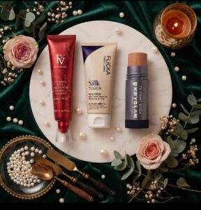 3 In 1 Professional Makeup Trio Flicka FV And Krylon – Beauty Accessory Designed For Makeup Application And Daily Cosmetic Routine