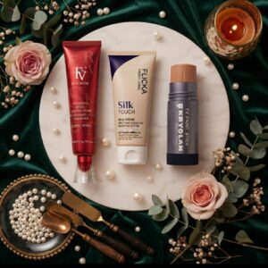 3 In 1 Professional Makeup Trio Flicka FV And Krylon - Beauty Accessory Designed For Makeup Application And Daily Cosmetic Routine