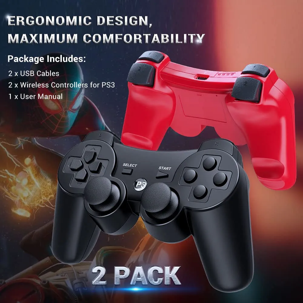 Sony PS3/PS4/PS5 DualShock Wireless Gaming Controller – Ultimate Gamepad with Powerful Vibration, Dual Analog Sticks, Responsive Buttons & Ergonomic Grip (Random Color) - Image 3
