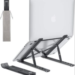 Premium Plastic Laptop Stand – Lightweight & Durable Foldable Laptop Holder, Ergonomic Desk Stand for Laptop, Notebook & MacBook Random Color
