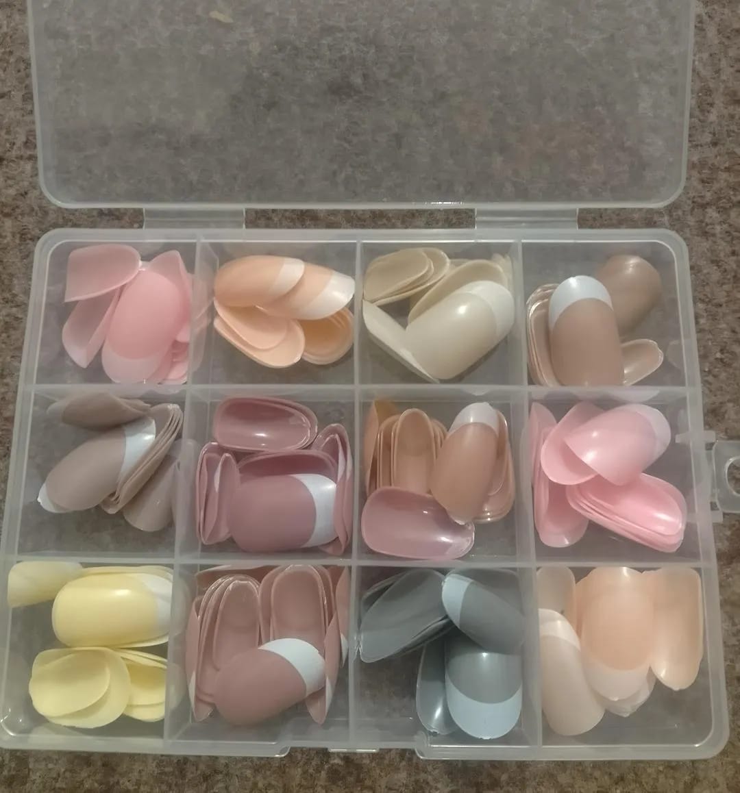 144 Pcs Multicolor False Nails Box Stylish Durable Easy To Use For Everyday Fashion Parties And Nail Art Designs - With Nail Glue - Image 4