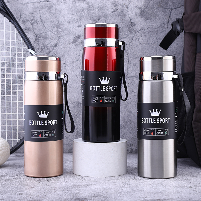 Slim Stainless Steel Water Bottle Premium Quality Long Lasting Insulation Leakproof Design For Hot And Cold Drinks | Random Color - Image 3